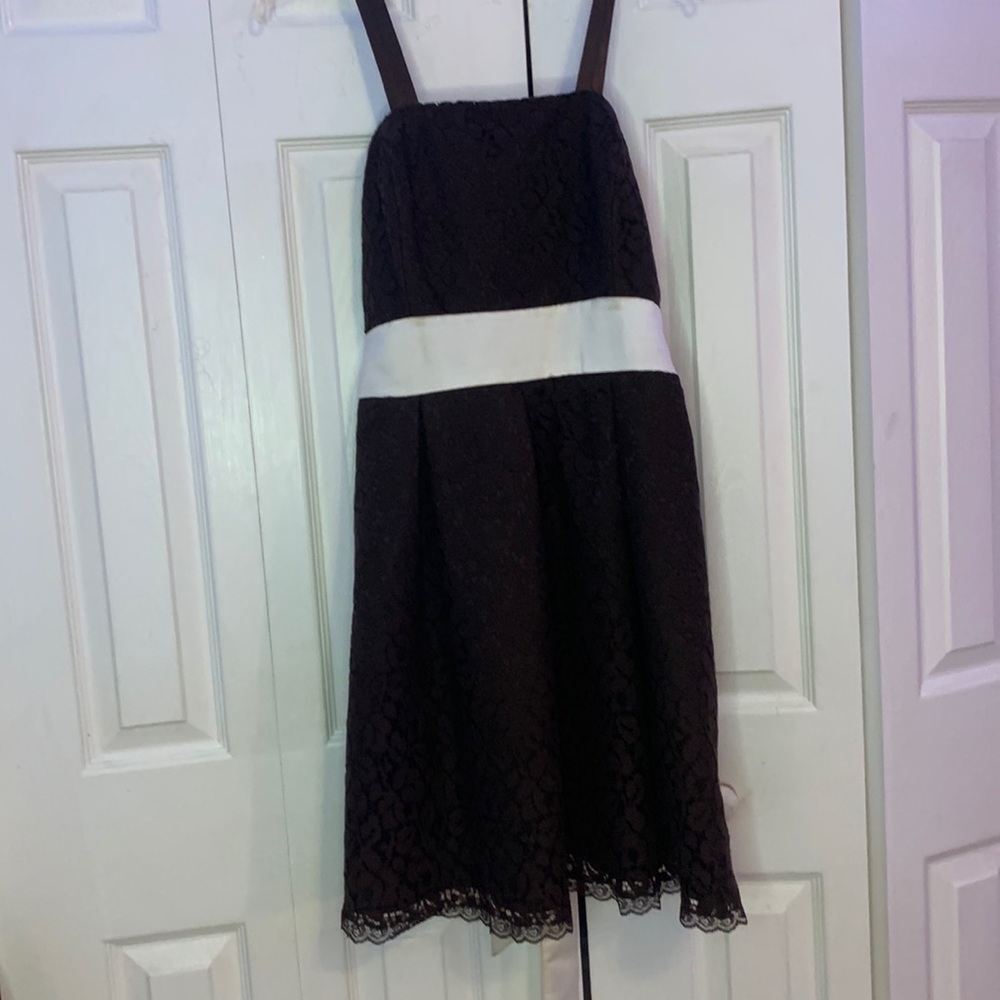 MIDI ribbon strapped flowered dress